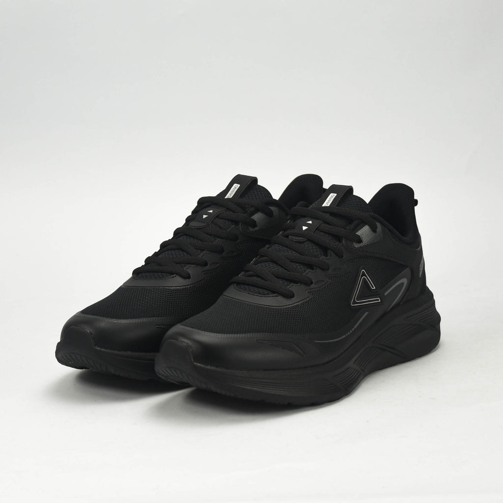 PEAK TRAINING RUNNING SHOES-ALL BLACK
