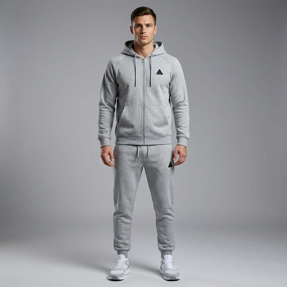 PEAK KNITTED TRACKSUIT LT.GREY