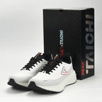 PEAK CUSHION RUNNING SHOES-LT.GREY/BLACK