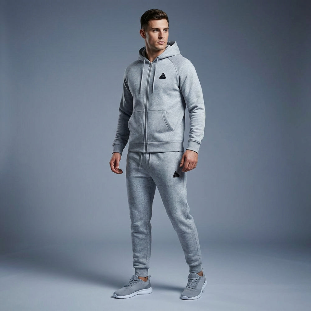 PEAK KNITTED TRACKSUIT LT.GREY